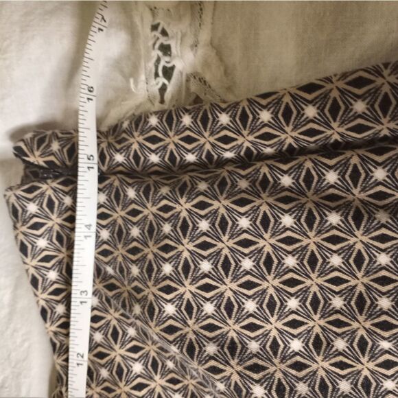 J.jill 6 Stretch Cotton Blend Zipper Ankle Length Floral Print Women's Pants - Picture 4 of 7